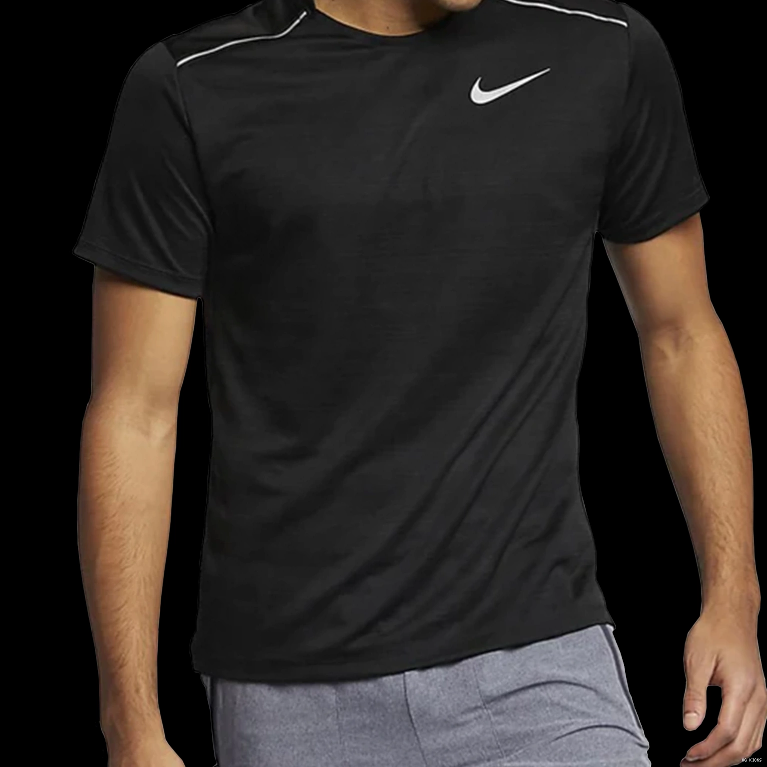 Dri-Fit 1.0 Nike Shirt Miler Black T 0711